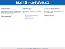 Tablet Screenshot of mail.smartweb.cz